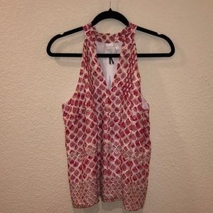 Anthropologie HD in Paris sleeveless blouse pink S